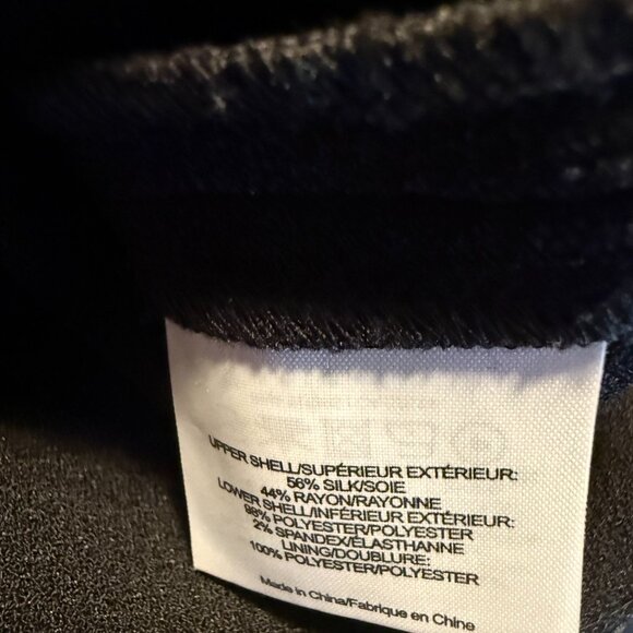 Tory Burch Black White Lace Daphne Beaded Buttoned Dress, SZ 14 - Picture 8 of 9